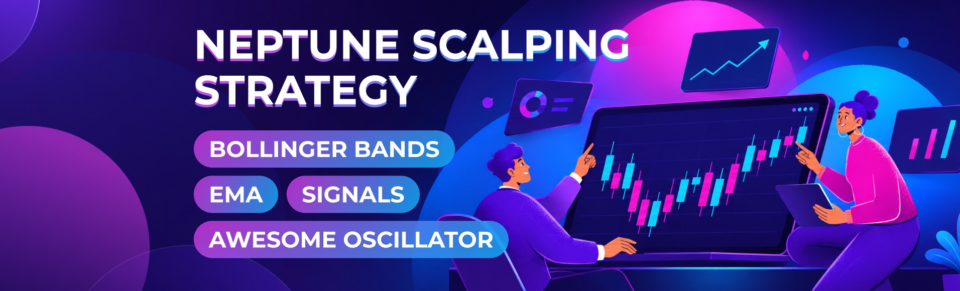 Neptune Scalping Binary Options Strategy: Bollinger Bands EMA & AO Signals