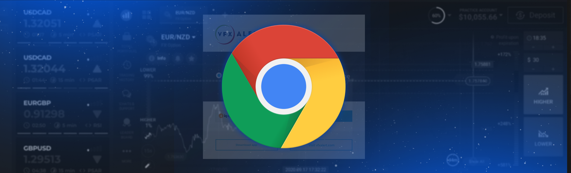 Signaux vfxAlert dans le navigateur Chrome