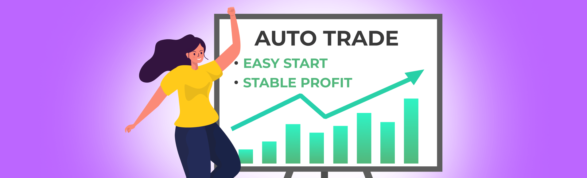 Perdagangan automatik: permulaan yang mudah, keuntungan yang stabil.