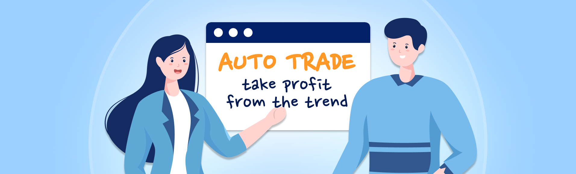 Auto trade: take profit from the trend